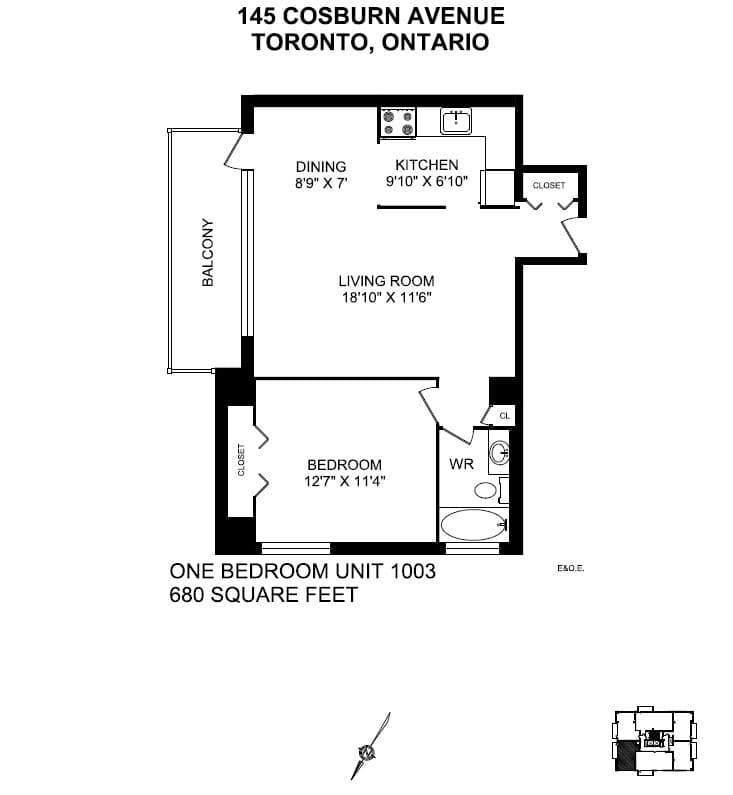 145 Cosburn Avenue — 1 Bedroom 00406 - Photo 2