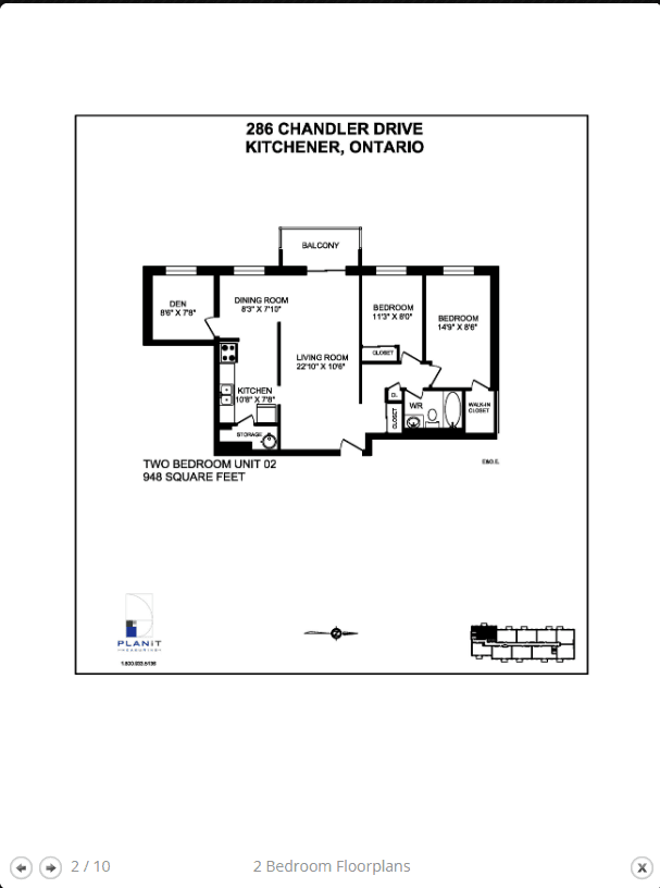 286 Chandler Drive — 2 Bedroom 0805 - Photo 4