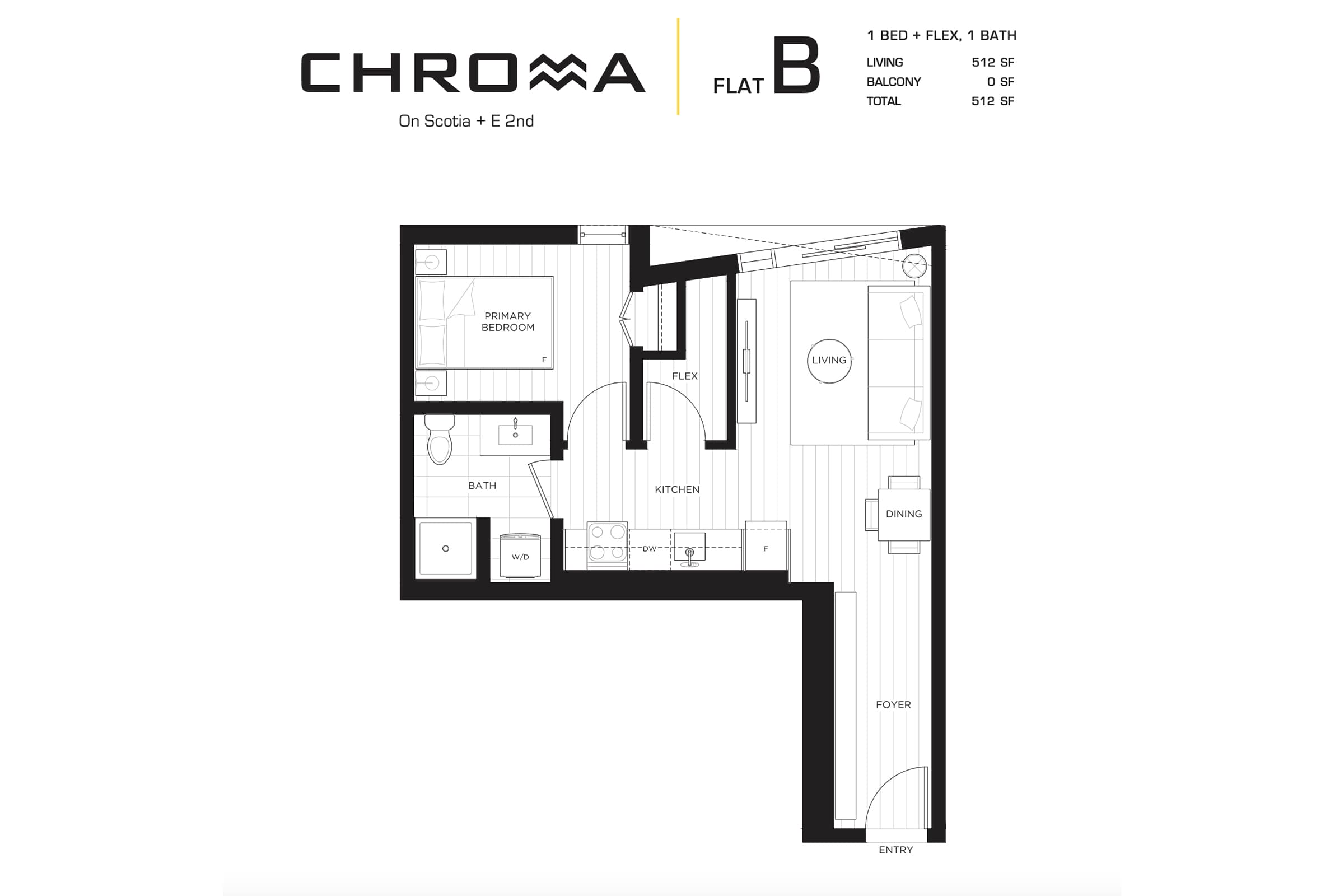 Chroma Vancouver — 1 Bed B - Photo 2