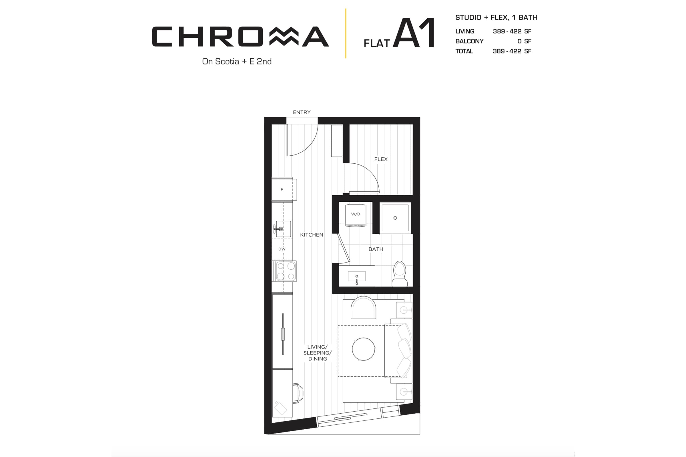 Chroma Vancouver — 1 Bed B - Photo 1