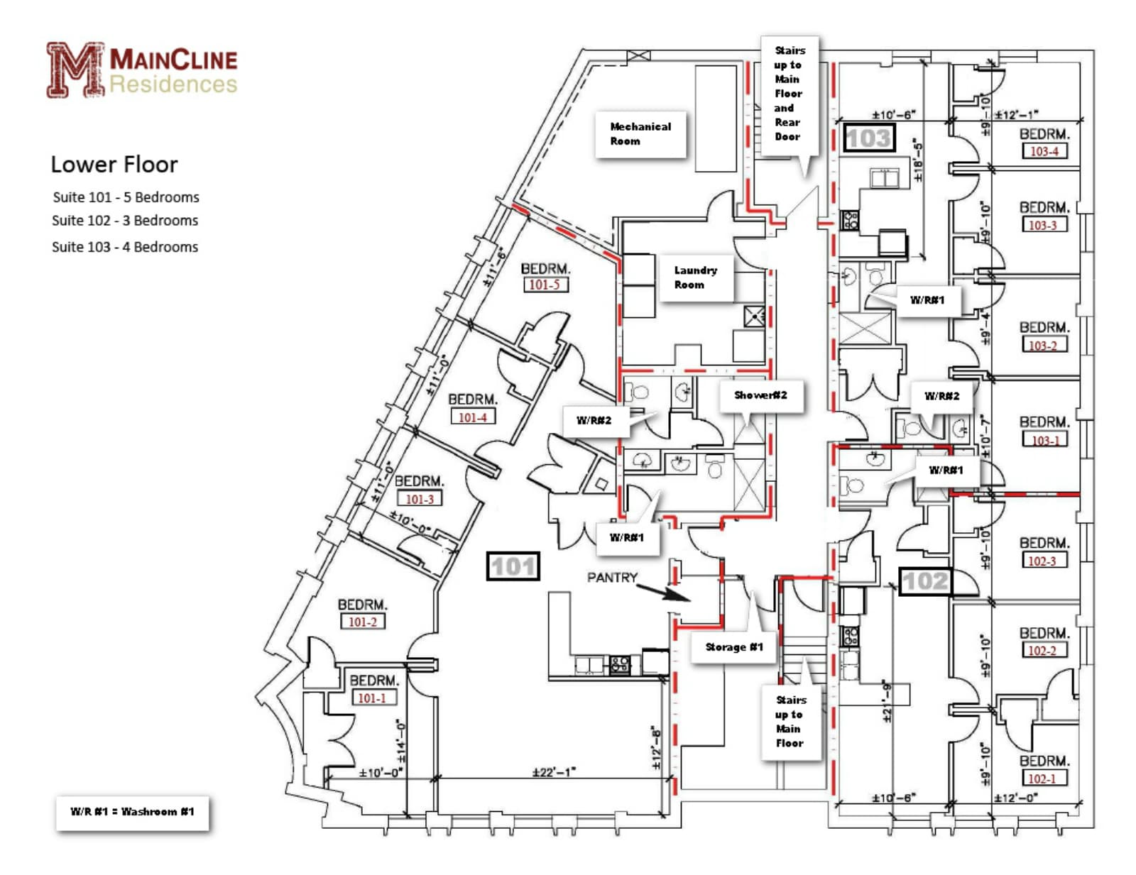 MainCline Executive Student rooms — 101-Room4