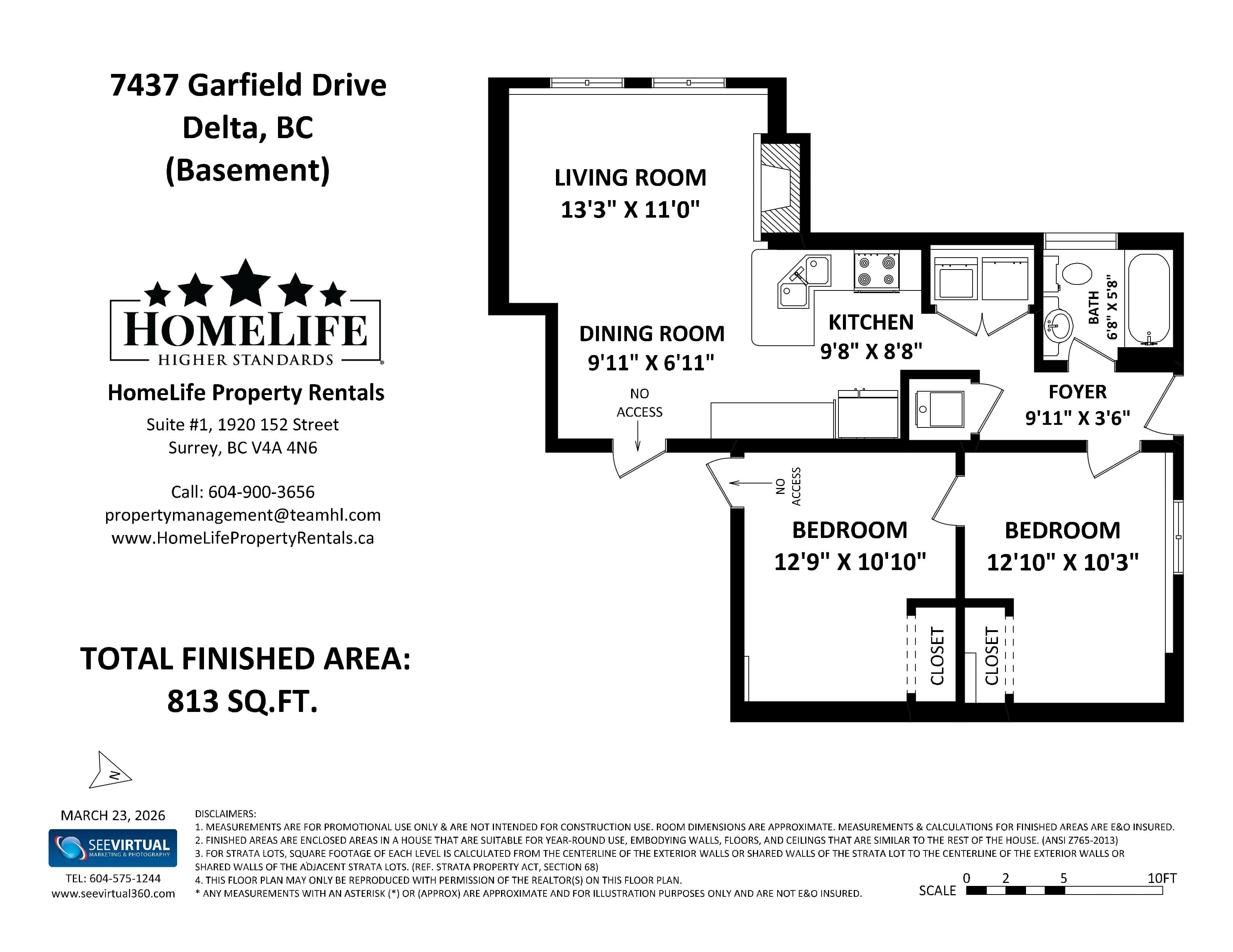 7437 Garfield Dr - Upper House & Basement — Basement