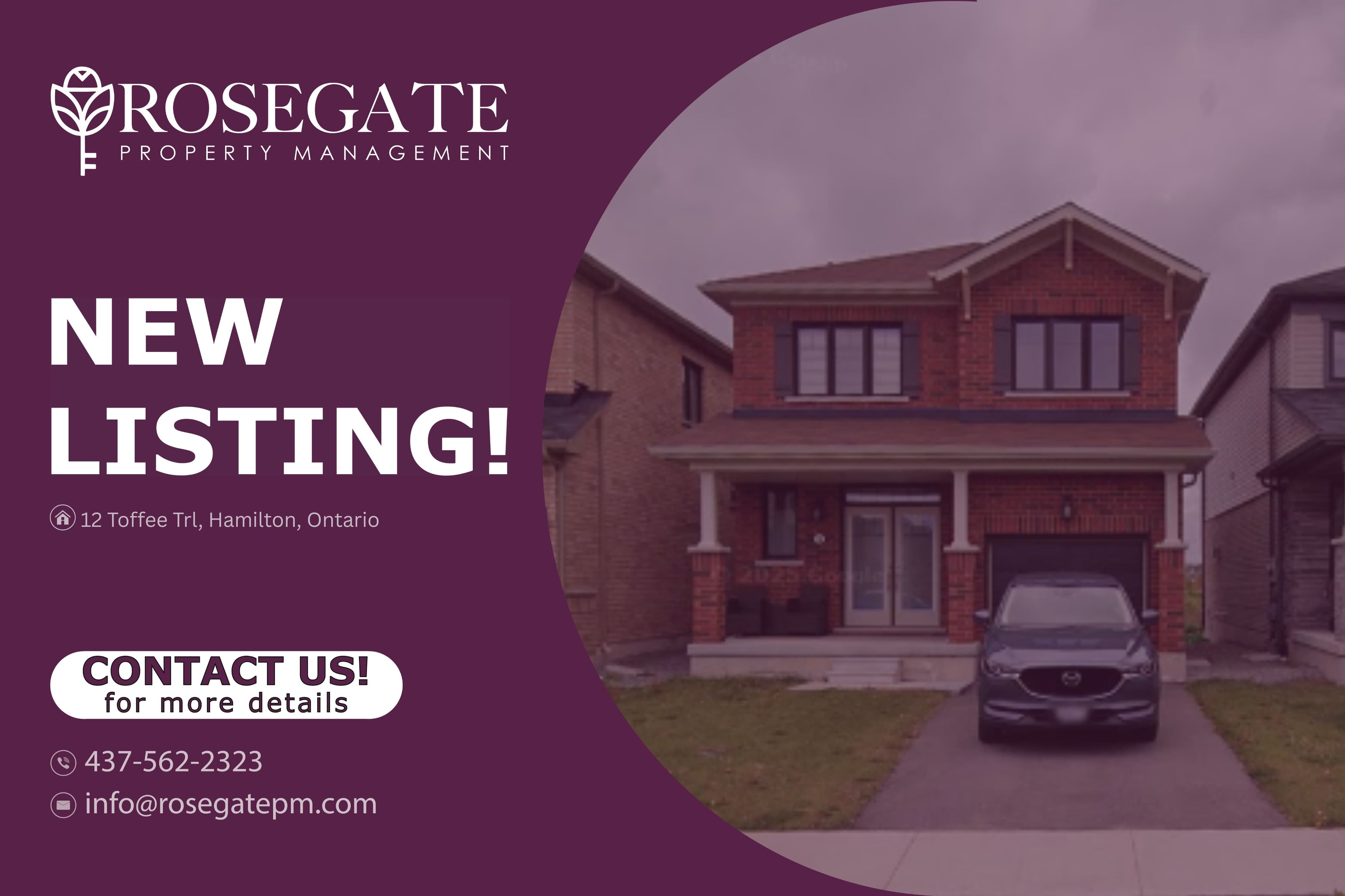 Rosegate Property Management — 3 Bedroom(s) and 2.5 Bathroom(s)