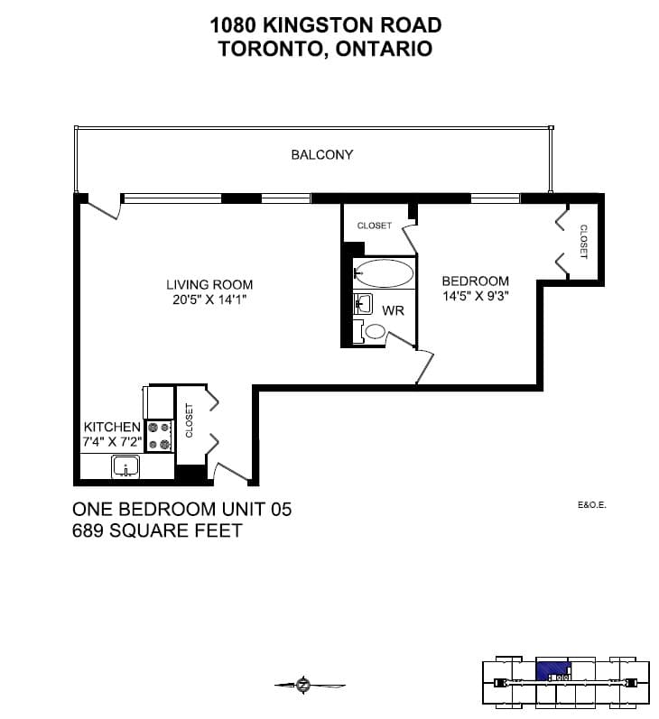 1080 Kingston Road — 2 Bedroom 0302 - Photo 4