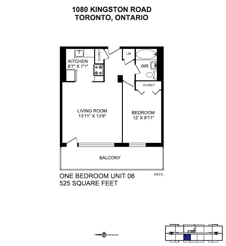 1080 Kingston Road — 2 Bedroom 0302 - Photo 1