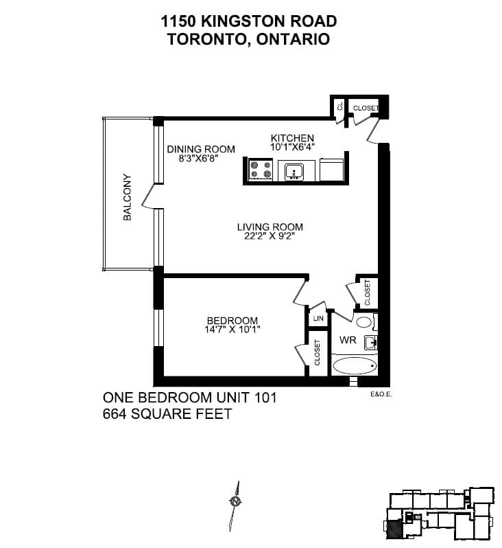 1150/1200 Kingston Road — 2 Bedroom 1200-307 - Photo 7
