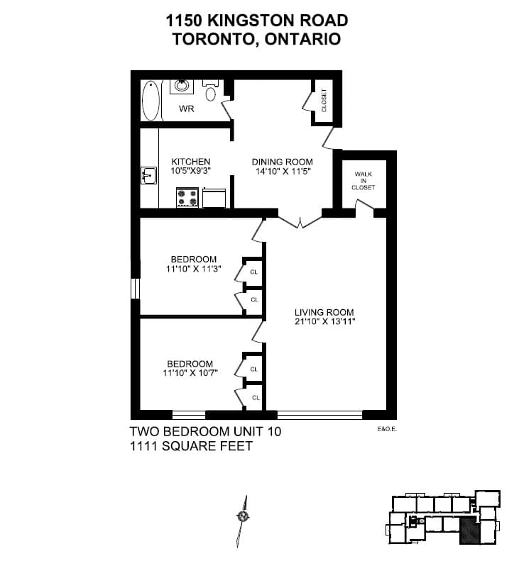 1150/1200 Kingston Road — 2 Bedroom 1200-307 - Photo 18
