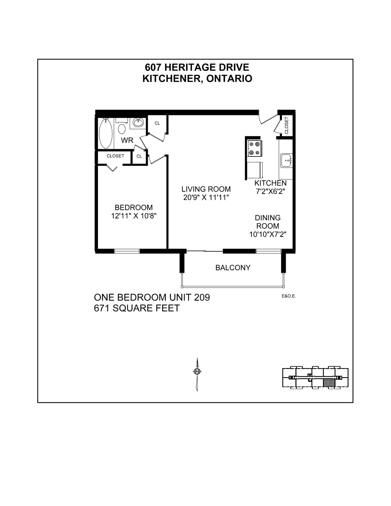607 & 611 Heritage Drive — 1 Bedroom 611-0109 - Photo 27