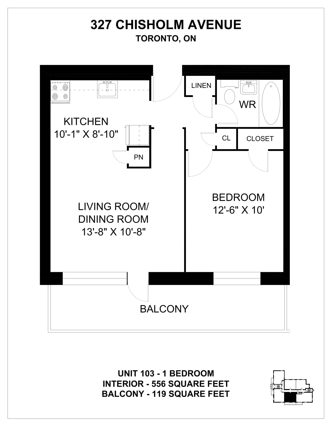 327 Chisholm Ave — 2 Bedroom 0302 - Photo 1