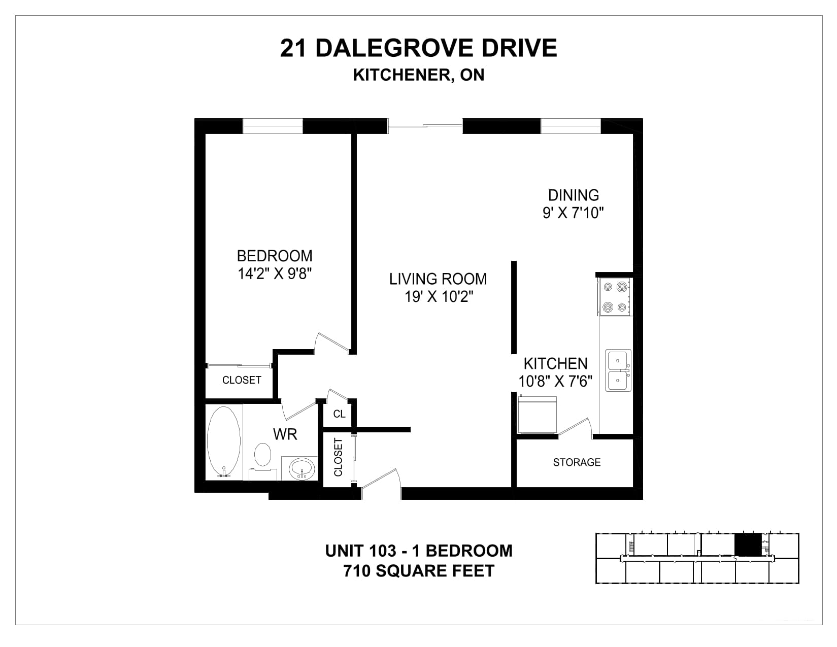 19-21 Dalegrove Drive — 1 Bedroom + Den 19-0507 - Photo 2