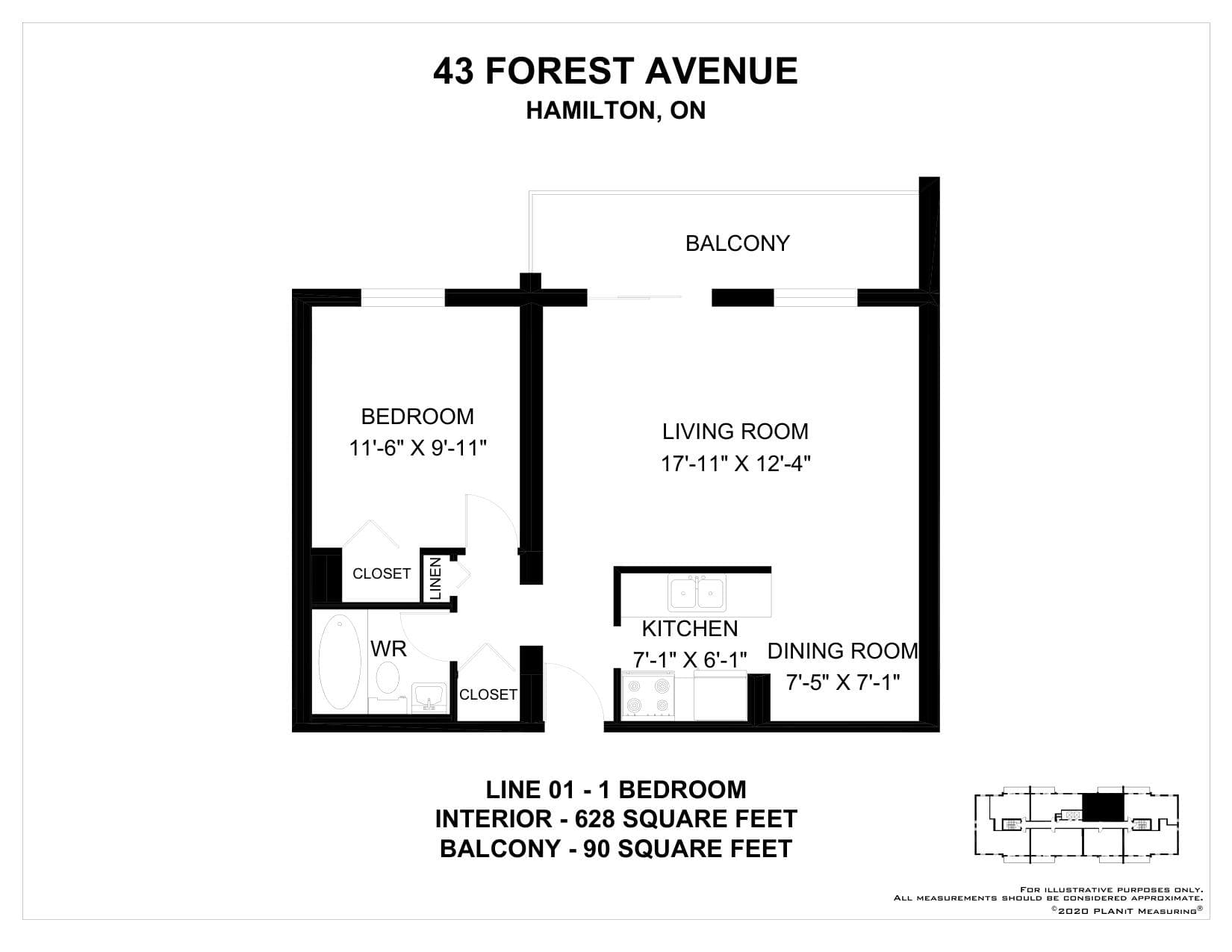 43 Forest Ave — 3 Bedroom 0406
