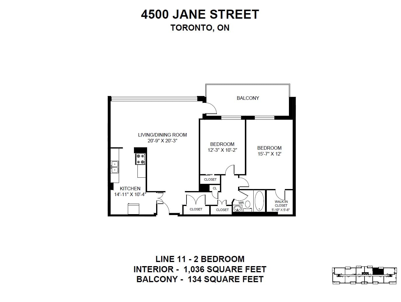4500 Jane Street — 3 Bedroom 0604 - Photo 14