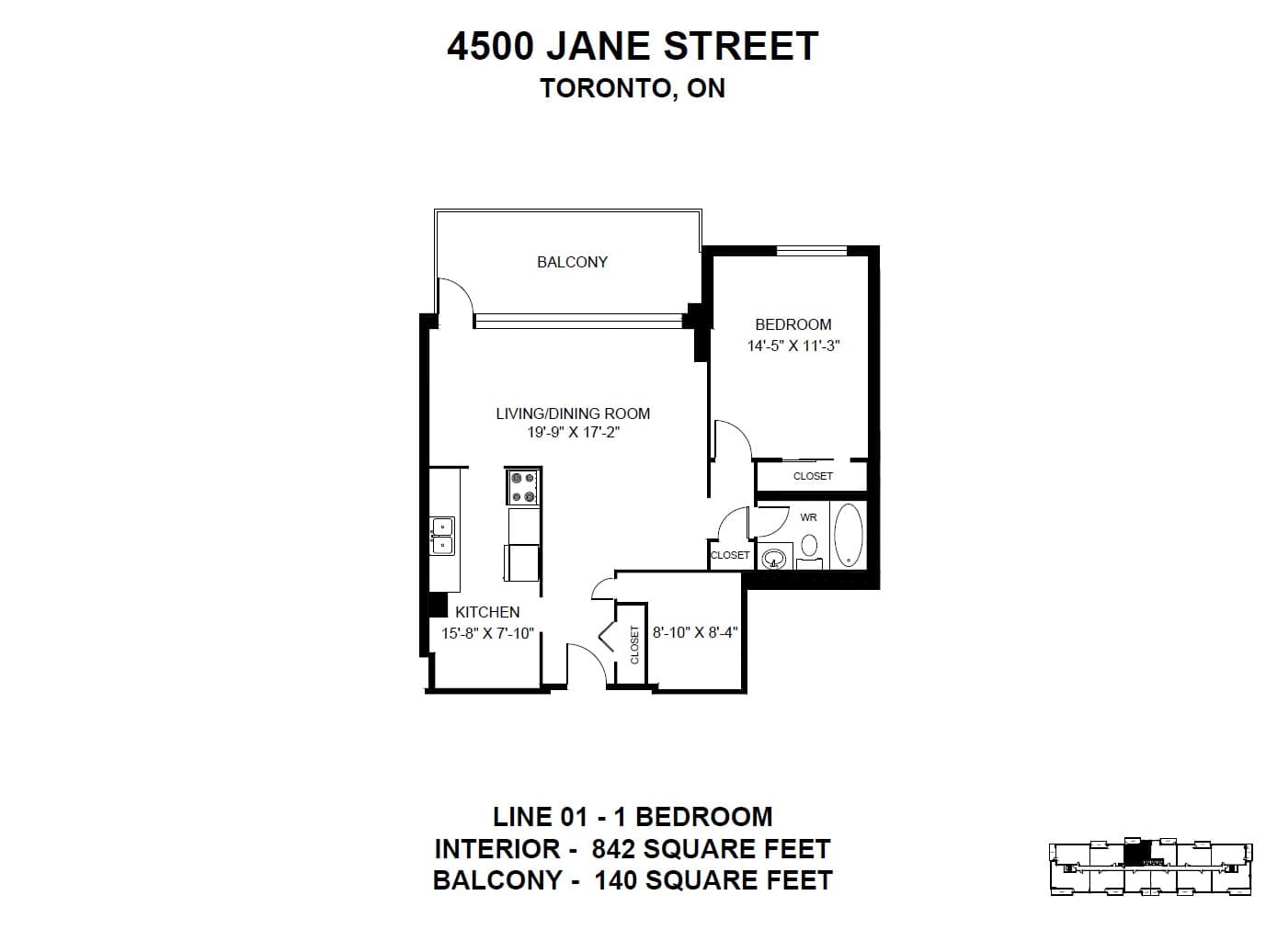4500 Jane Street — 3 Bedroom 0604 - Photo 3