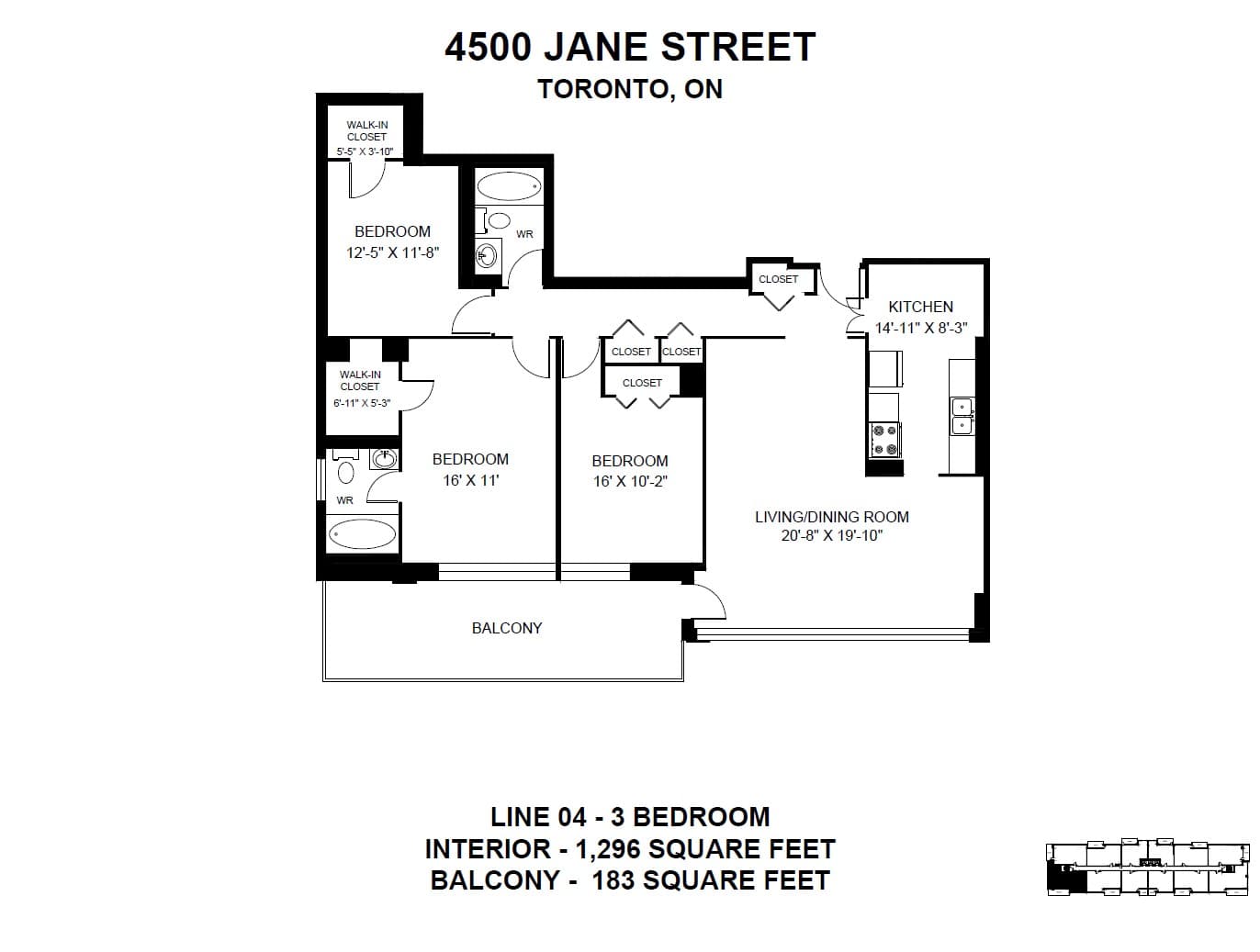 4500 Jane Street — 3 Bedroom 0604 - Photo 18