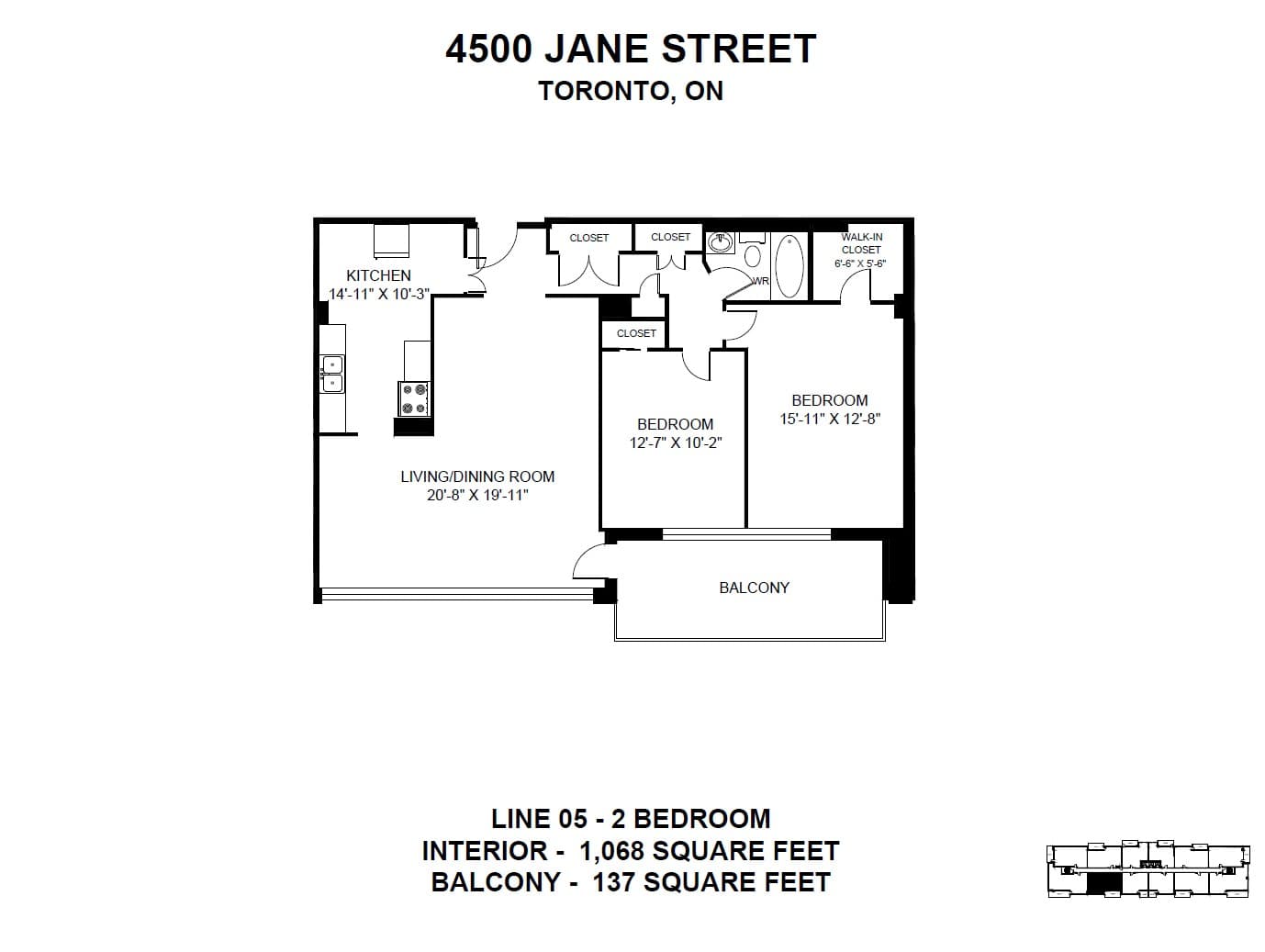 4500 Jane Street — 3 Bedroom 0604 - Photo 12