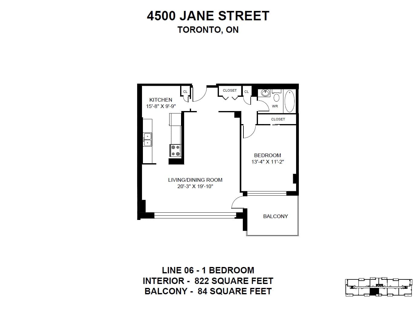 4500 Jane Street — 3 Bedroom 0604 - Photo 2
