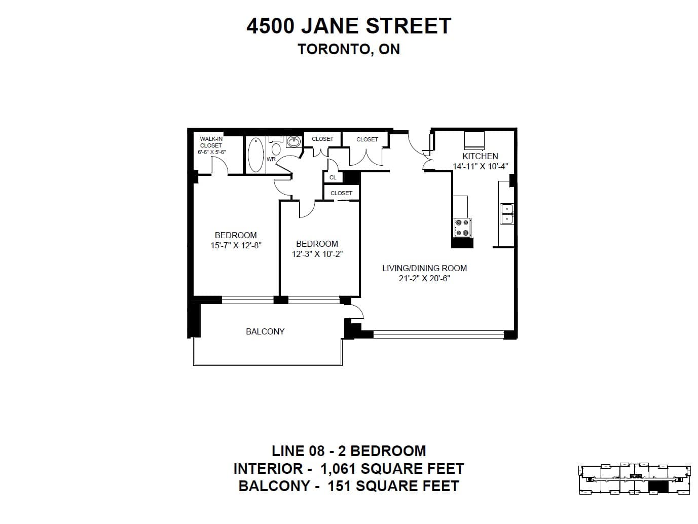 4500 Jane Street — 3 Bedroom 0604 - Photo 13