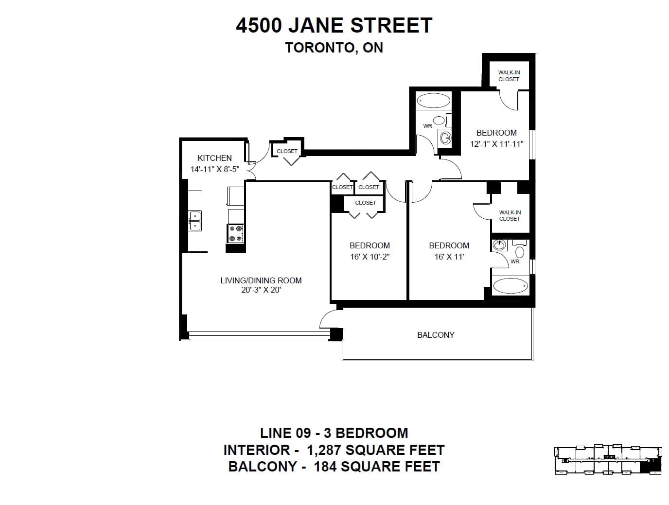 4500 Jane Street — 3 Bedroom 0604 - Photo 19