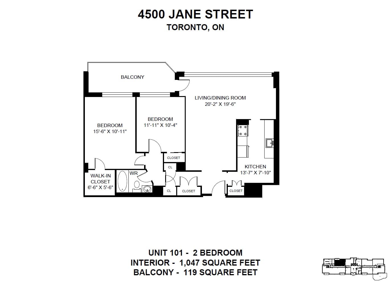 4500 Jane Street — 3 Bedroom 0604 - Photo 15