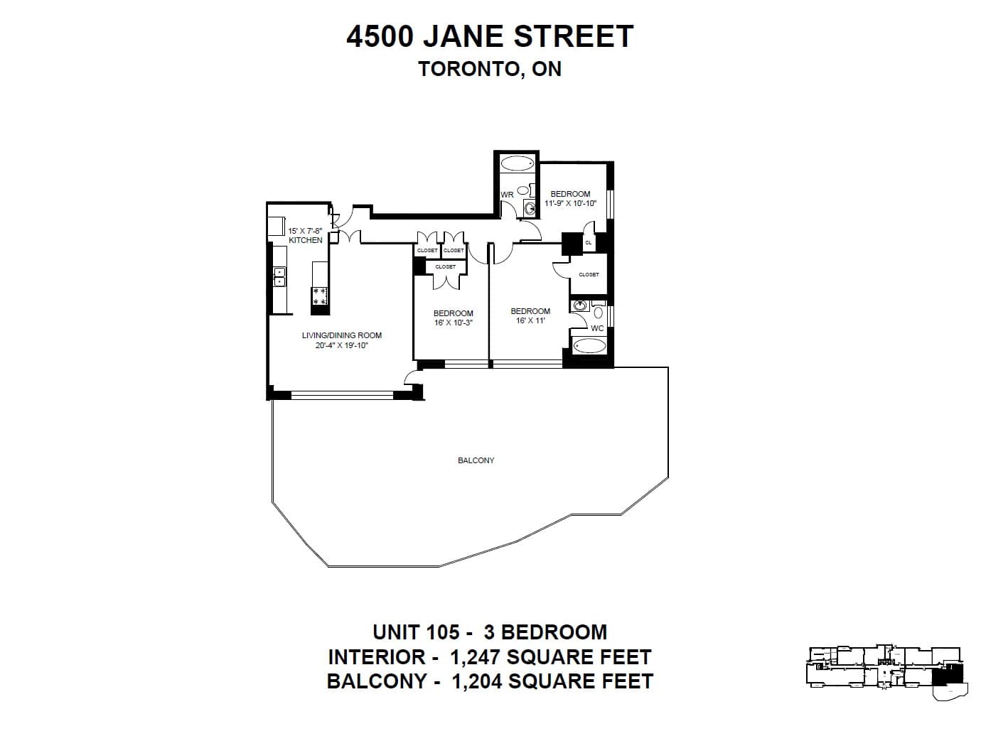 4500 Jane Street — 3 Bedroom 0604 - Photo 17
