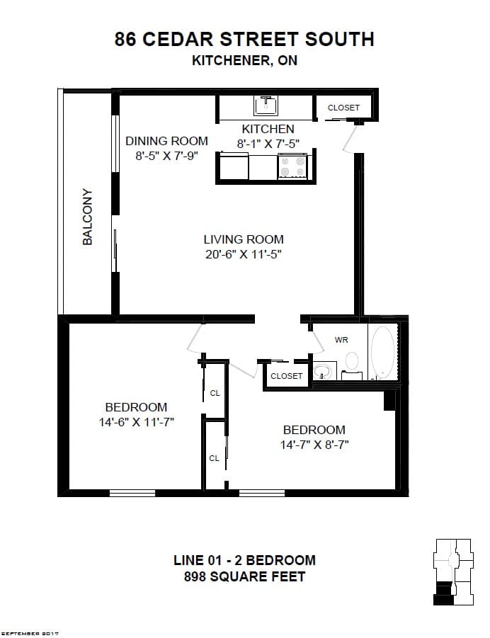 86 Cedar Street South — 2 Bedroom 0901 - Photo 8