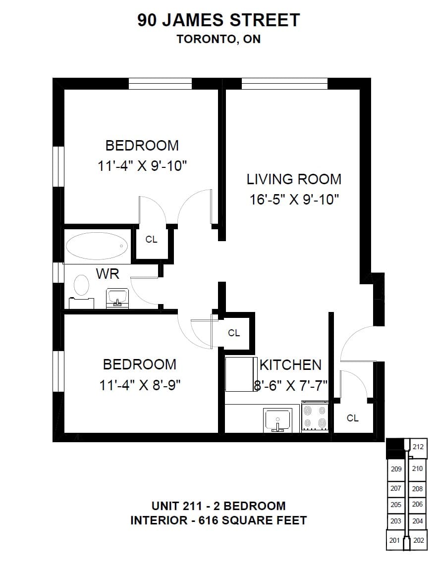 25 Villa, 90 & 92 James Street — 1 Bedroom 25-110 - Photo 5