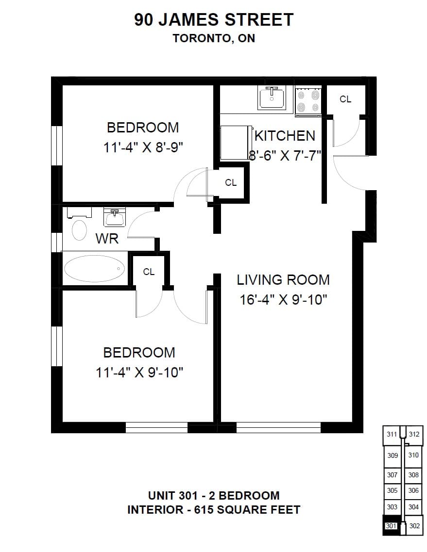 25 Villa, 90 & 92 James Street — 1 Bedroom 25-110 - Photo 1
