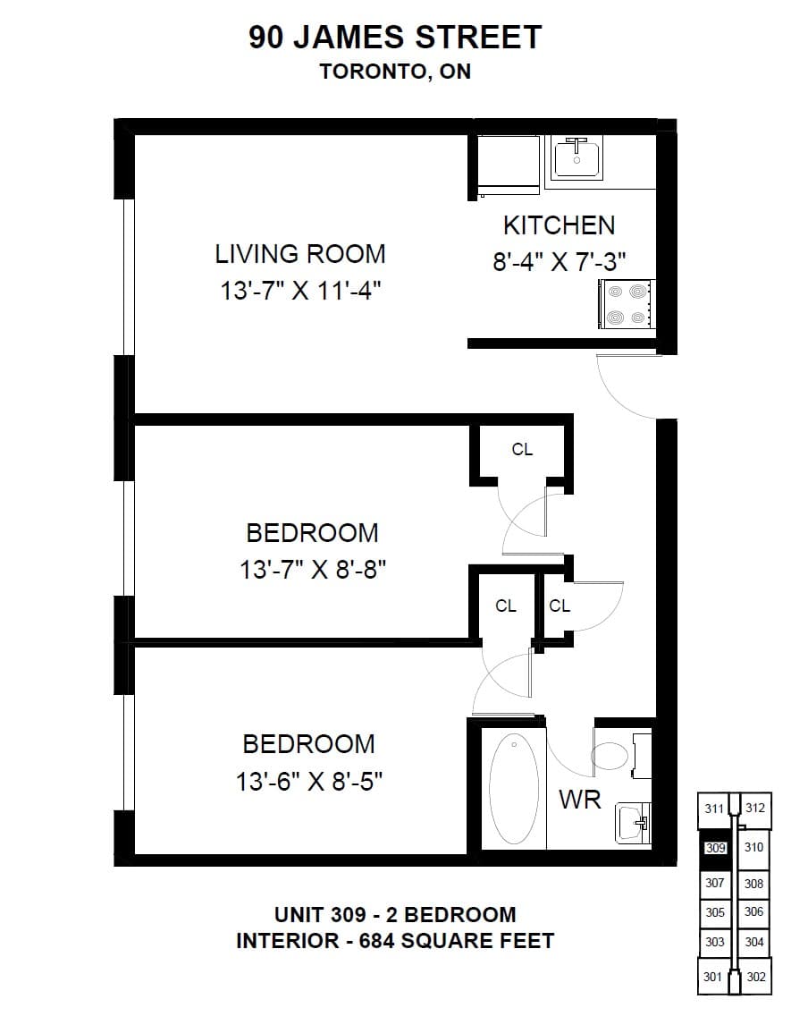25 Villa, 90 & 92 James Street — 1 Bedroom 25-110 - Photo 4