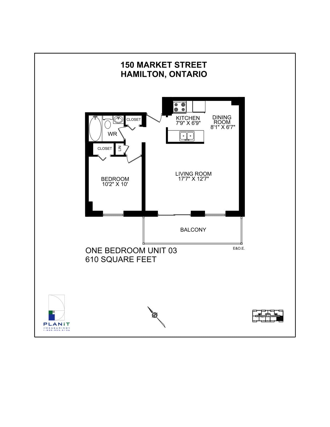 150 Market Street — 1 Bedroom 1004 - Photo 3