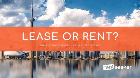 Lease vs Rent Blog Image with Toronto skyline